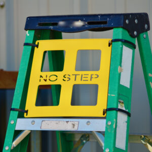 ladder safety barrier
