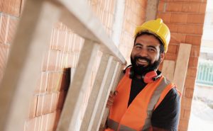 Ladder Safety at Construction site